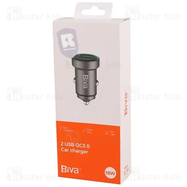شارژر فندکی بیوا Biva CC-34 USB QC3.0 Car Charger توان 18 وات — تصویر ۵