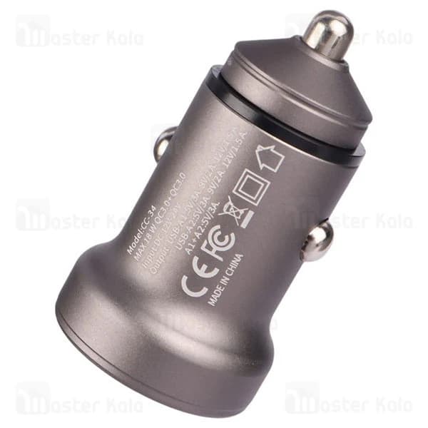 شارژر فندکی بیوا Biva CC-34 USB QC3.0 Car Charger توان 18 وات — تصویر ۴