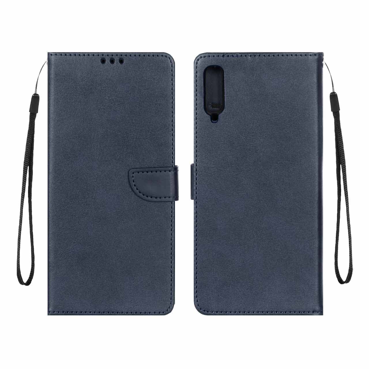 کیف چرمی موبایل مگنتی Samsung Galaxy A70 / A70s – سرمه ای