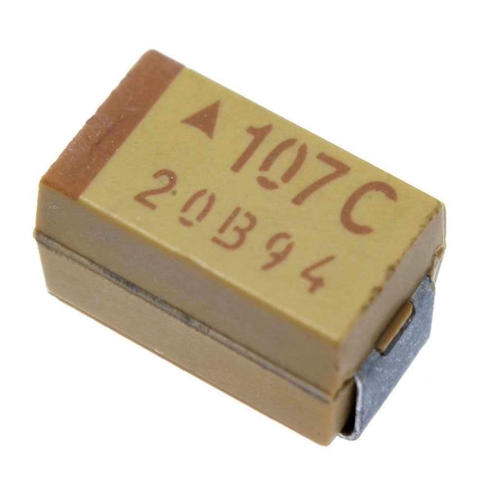 خازن تانتالیوم 100uF 16v 10% Size D — تصویر ۲
