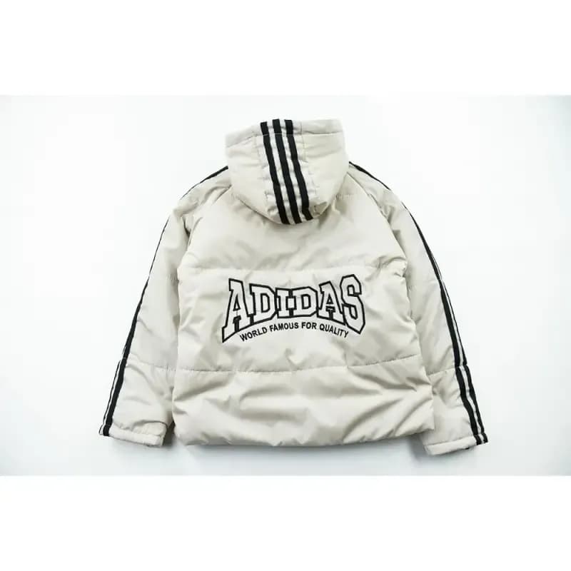 کاپشن پسرانه ADIDAS رنگ استخوانی شمعی پاییزه و زمستانه — تصویر ۶