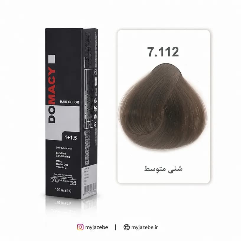 رنگ مو دوماسی 7.112