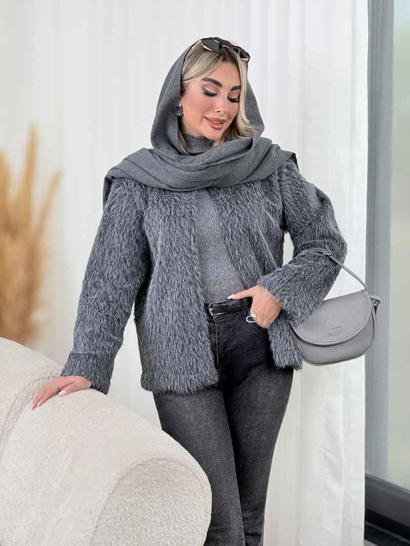 پالتو جلو باز نوشین کد 8592 — تصویر ۸