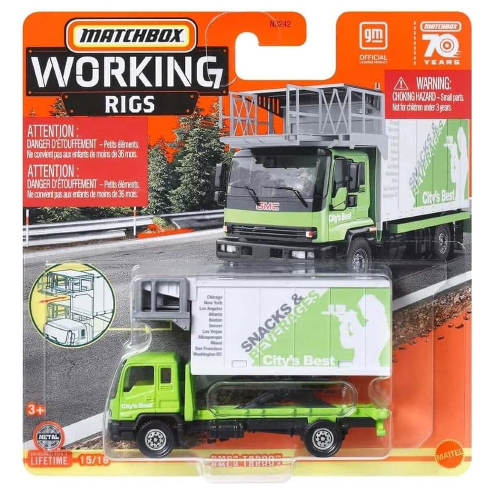 ماشین فلزی Matchbox مدل Green GMC T8500