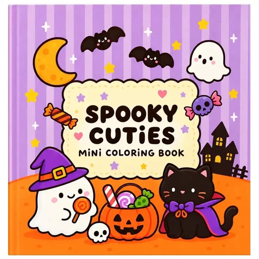 دفتر مینی رنگ آمیزی spooky cuties لانگو