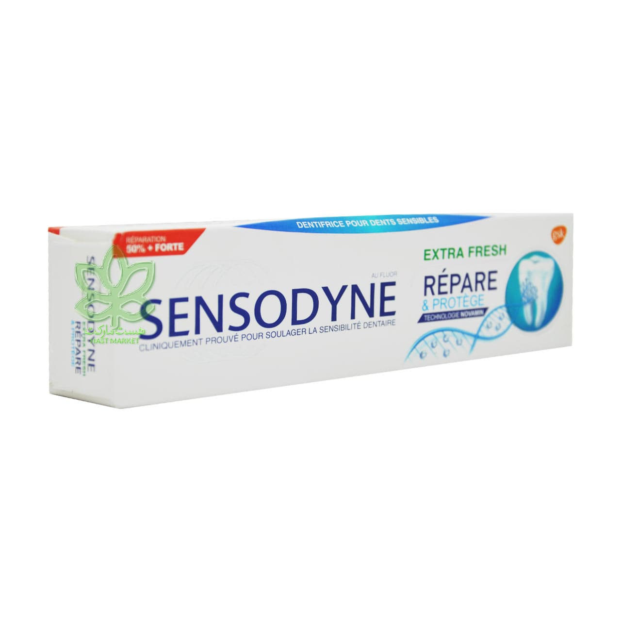 خمیر دندان ترمیم کننده و محافظت کننده اکسترا فرش 75 میل سنسوداین – sensodyne — تصویر ۲