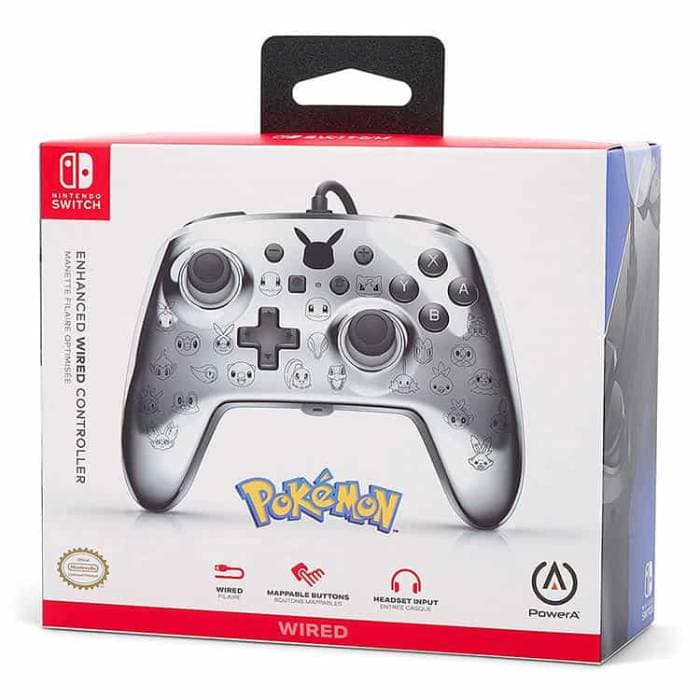 کنترلر PowerA Enhanced Pikachu Black and Silver برای Nintendo Switch — تصویر ۴