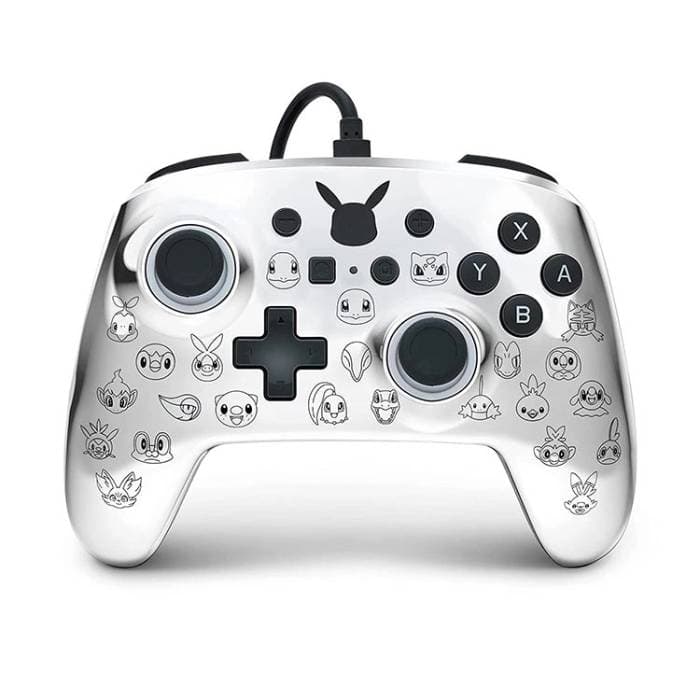 کنترلر PowerA Enhanced Pikachu Black and Silver برای Nintendo Switch