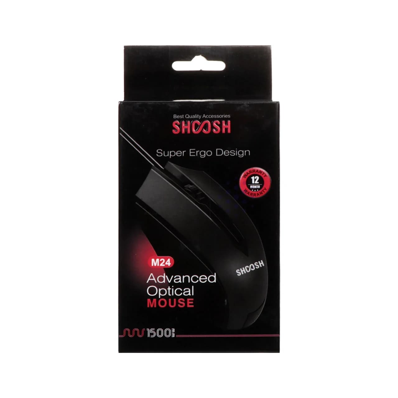ماوس باسیم Shoosh مدل M24 – مشکی – SMO — تصویر ۴
