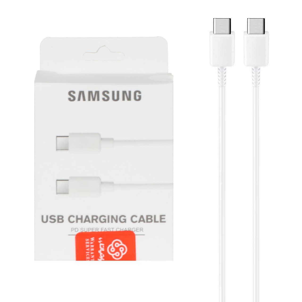 کابل شارژ سوپر فست و Samsung Type-C to Type-C PD مدل EP-DN970 – سفید (گارانتی پارتیان پایا)