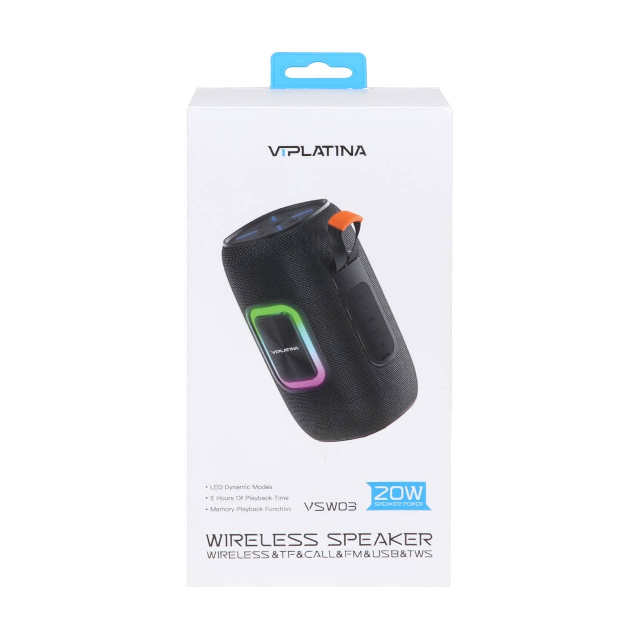 اسپیکر بی سیم VIPLATINA مدل VSW03 – مشکی — تصویر ۸