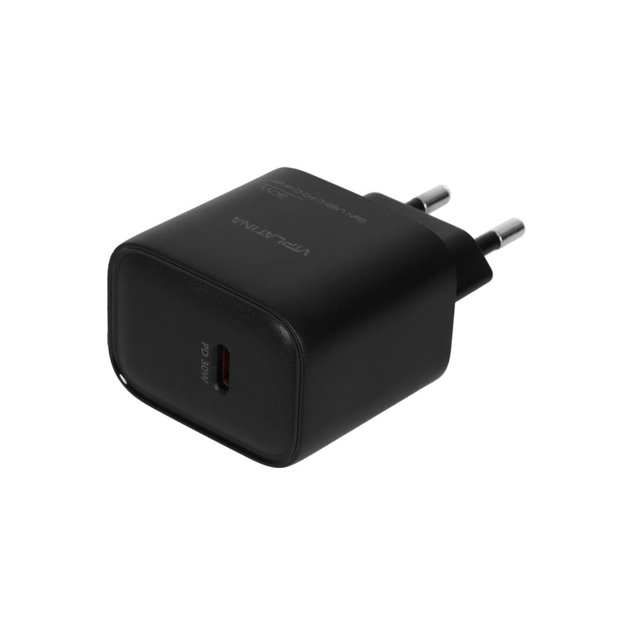 شارژر دیواری فست و PD تک پورت VIPLATINA مدل VC64 30W – مشکی — تصویر ۲