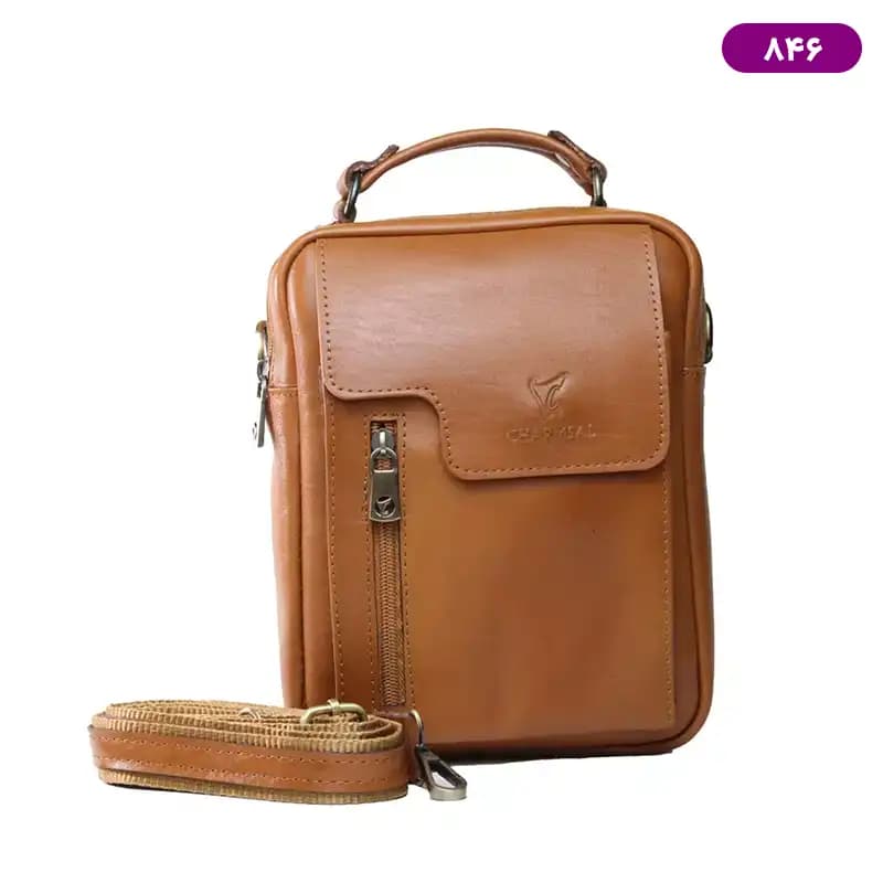کیف دوشی چرم طبیعی چرمسال مدل 846 — تصویر ۲