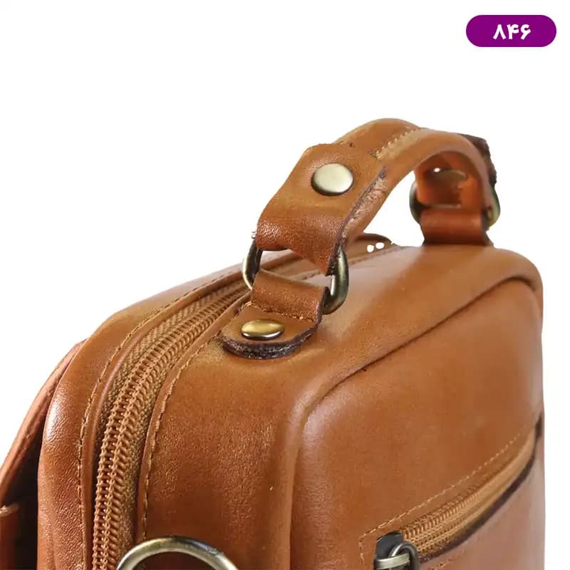 کیف دوشی چرم طبیعی چرمسال مدل 846 — تصویر ۸