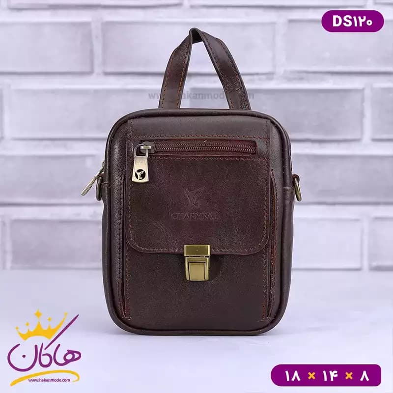 کیف دوشی چرمی کوچک چرمسال | DS120 — تصویر ۶