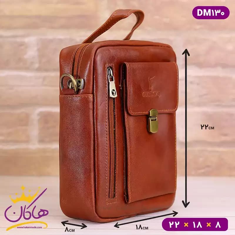 کیف چرمسال دوشی سایز متوسط | DM130 — تصویر ۶