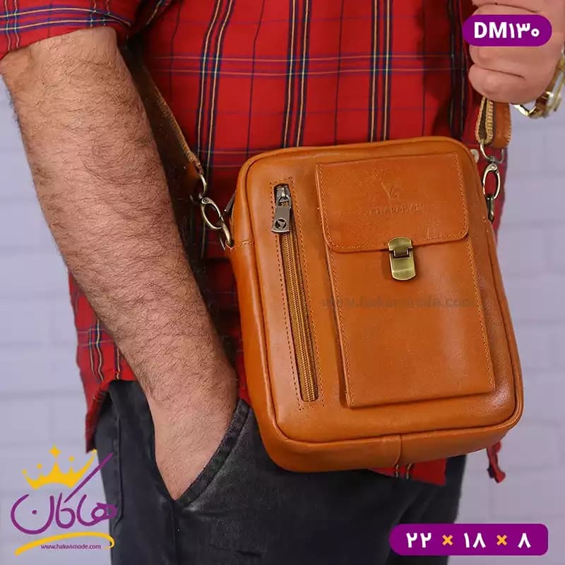 کیف چرمسال دوشی سایز متوسط | DM130 — تصویر ۷