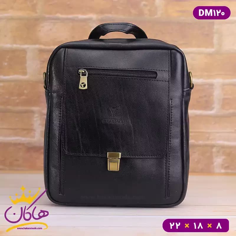 کیف دوشی چرمسال قفلدار سایز متوسط | DM120 — تصویر ۸