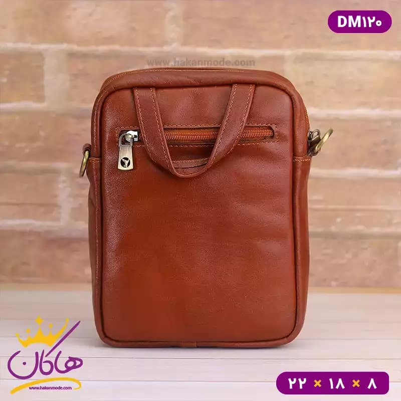 کیف دوشی چرمسال قفلدار سایز متوسط | DM120 — تصویر ۷