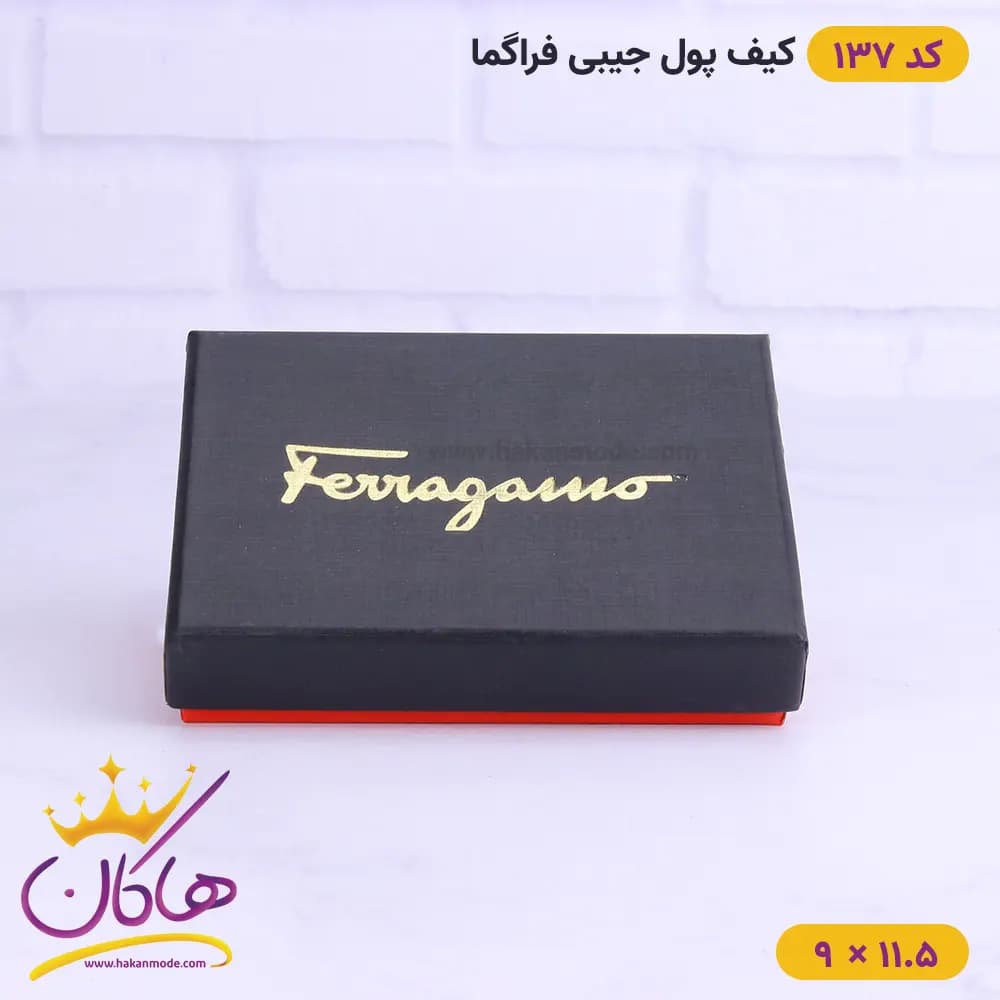 کیف پول جیبی چرم مردانه فراگامو | کد 137 — تصویر ۶