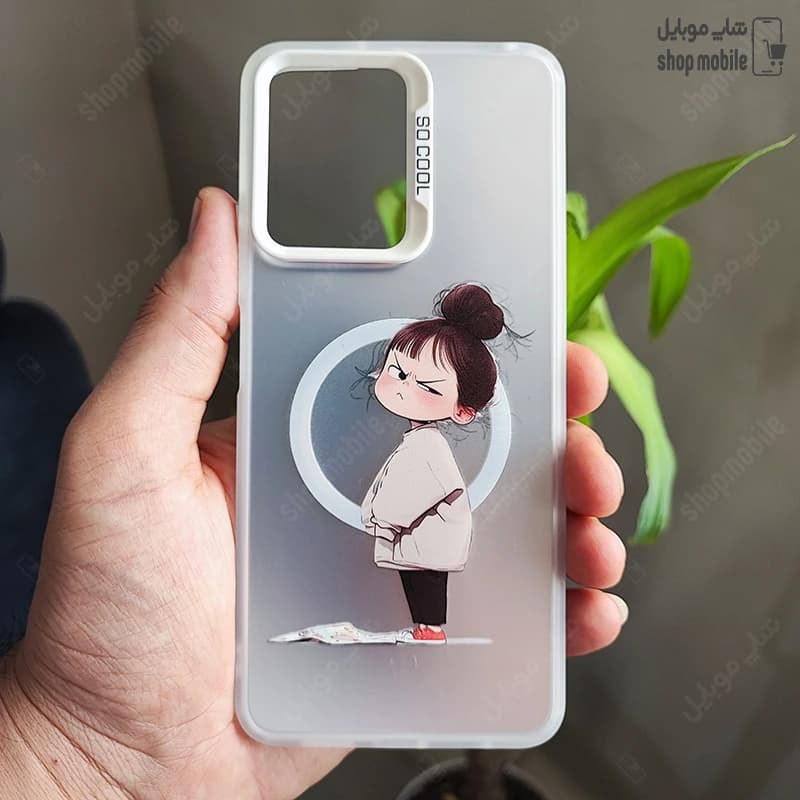 قاب گوشی آیفون 14 پرو مکس (کاور سوکول طرح مگ سیف مدل دختر عصبانی)