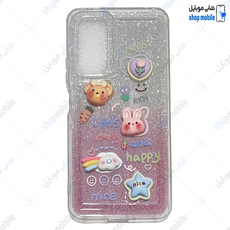 قاب گوشی سامسونگ گلکسی A34 (کاور طرح اکلیلی مدل عروسکی برجسته سه بعدی)