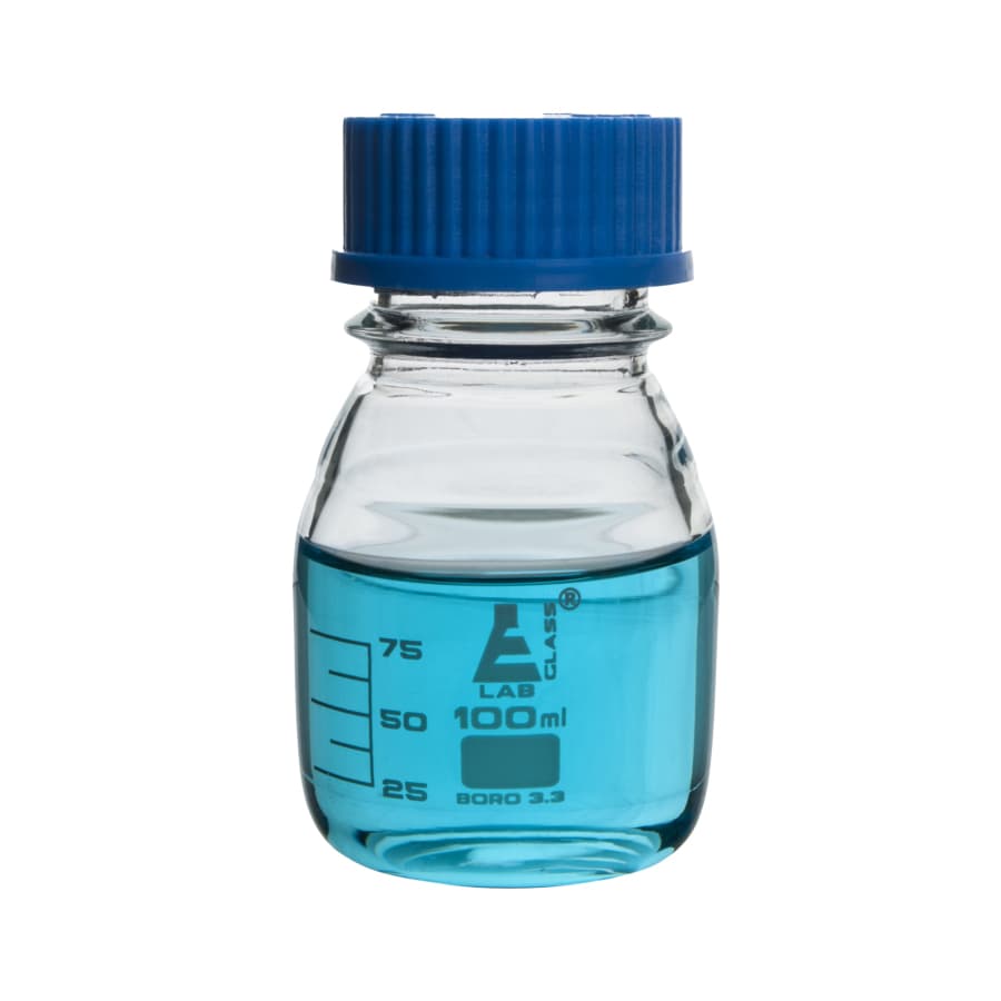 بطري درب پيچ دار شفاف مدرج 1000ml Eisco