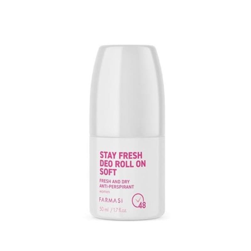 مام رولی زنانه سافت فارماسی Farmasi Stay Fresh Deo Roll On Soft 48h 50ml