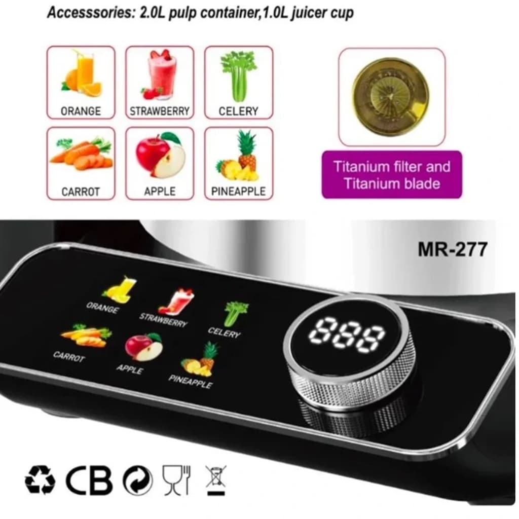 آبمیوه گیری مایر مدل MR-277 — تصویر ۶