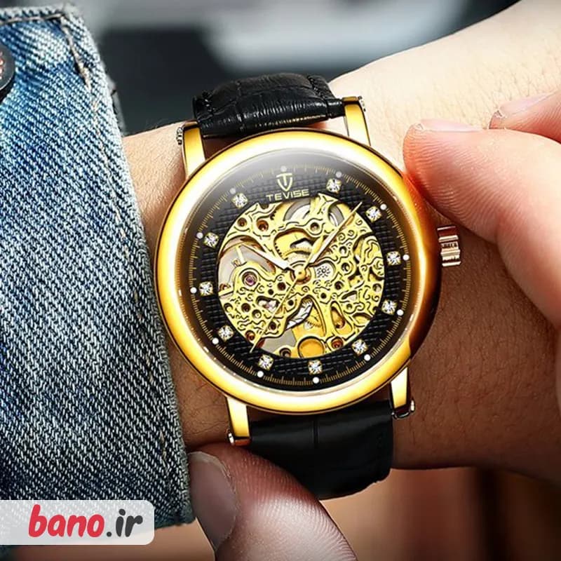 ساعت مچی عقربه ای اتوماتیک تویس مدل Tevise T8462 — تصویر ۳