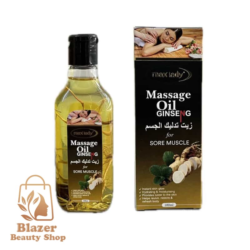 روغن ماساژ جینسینگ مکس لیدی |Max Lady Ginseng Massage Oil