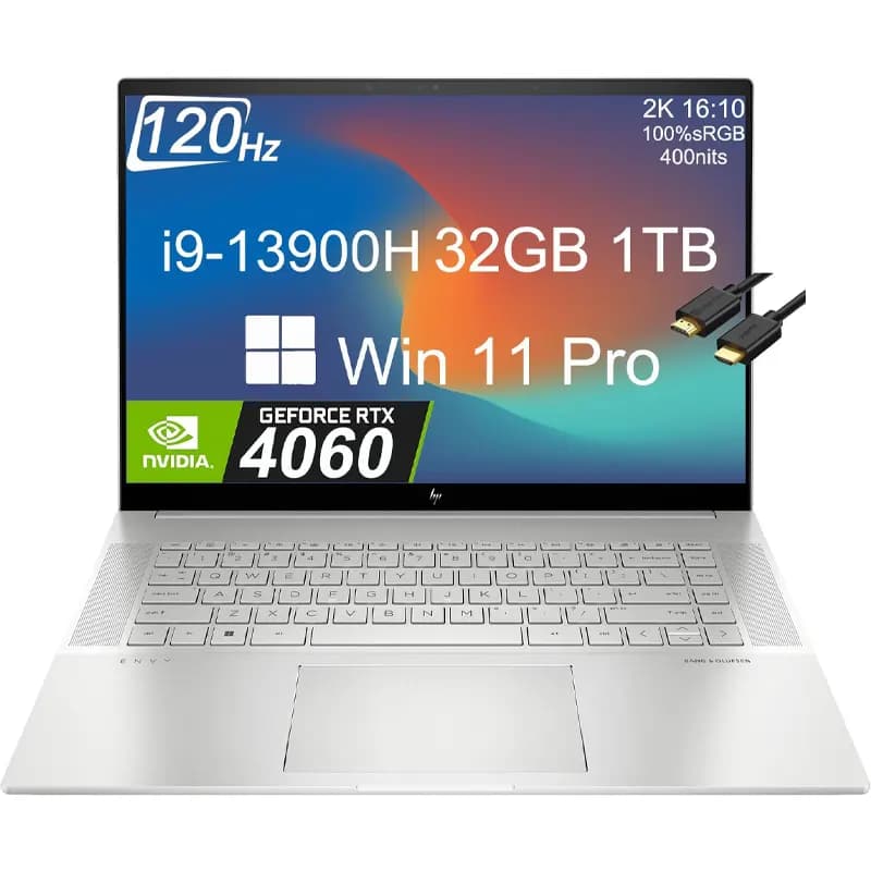لپ تاپ اچ پی HP Envy 16 | i7-13700H | 16G | 1T | 4GB ARC A370 | 16”2K 120Hz (استوک) — تصویر ۶