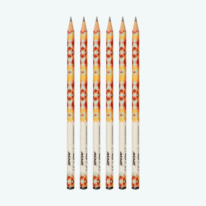 مداد مشکی ماین مدل MM-01 بسته 6 عددکدm012