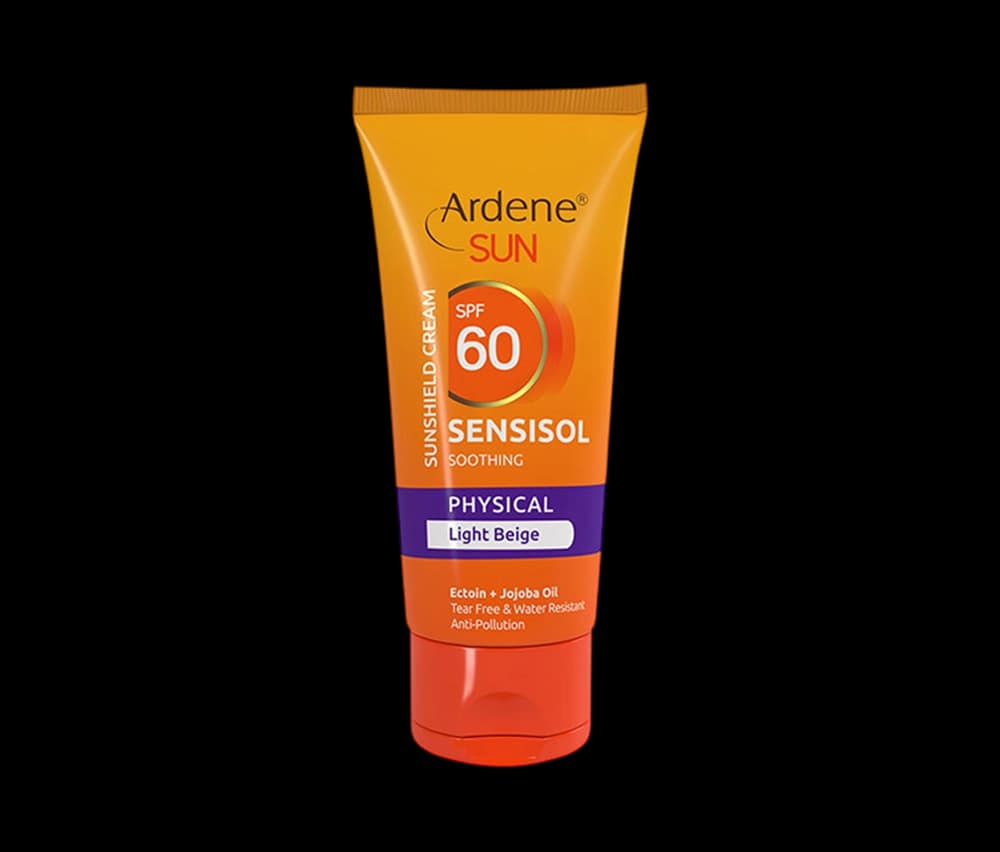 کرم ضد آفتاب رنگی بژ روشن آردن سان با SPF60 مدل Sensisol مناسب پوست‌های حساس حجم 50 میلی لیتر