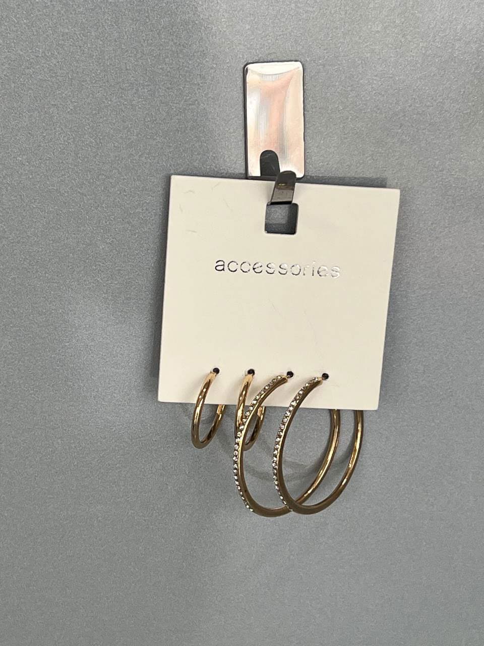 ست گوشواره حلقه‌ ای طلایی Accessories
