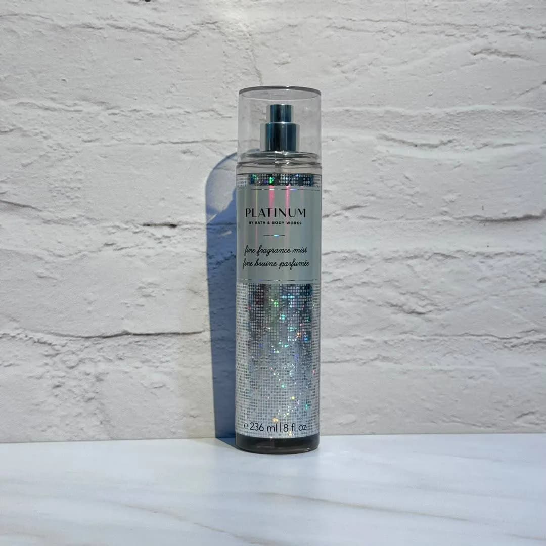 بادی میست بث اند بادی ورکس مدل Platinum حجم 236 میل Bath & Body Works Platinum Fine Fragrance Mist