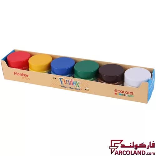 رنگ انگشتی 6 رنگ پنتر و یونیسف مدل فیندکس کد UFP106-SLIM
