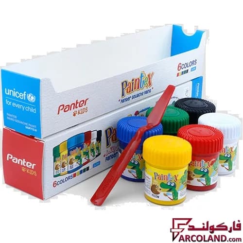 گواش 6 رنگ پنتر و یونیسف مدل پوشرنگ پینتکس کد UGP712