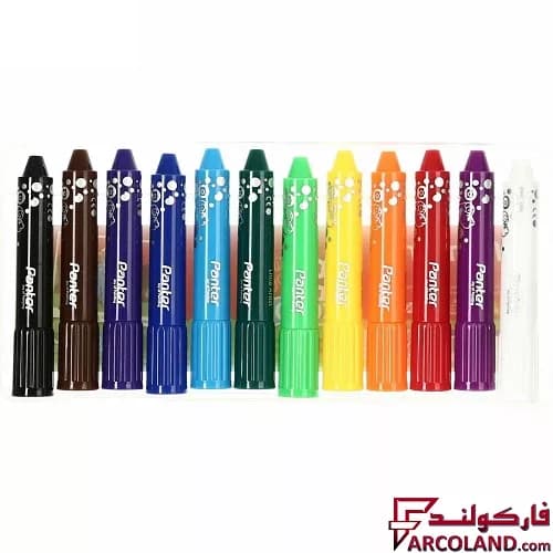 پاستل روغنی 12 رنگ پنتر مدل SOP721 — تصویر ۲