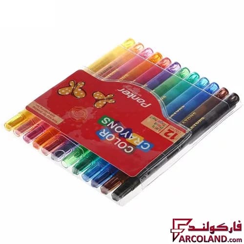 مداد شمعی 12 رنگ پنتر مدل RC101 — تصویر ۲