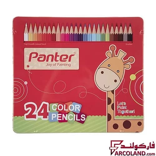 مداد رنگی 36 رنگ پنتر جعبه فلزی کد MCP103 — تصویر ۲