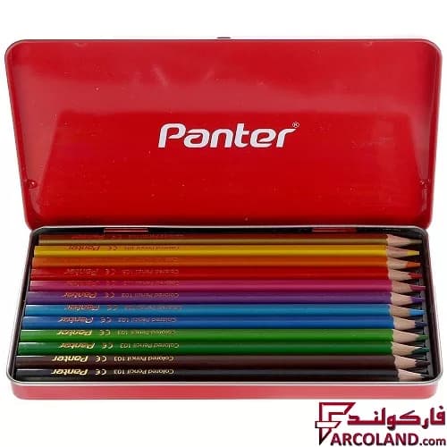 مداد رنگی 36 رنگ پنتر جعبه فلزی کد MCP103 — تصویر ۷