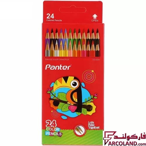 مداد رنگی 36 رنگ پنتر جعبه مقوایی کد PCP103 — تصویر ۱۱