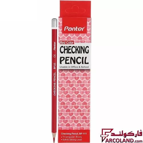 مداد قرمز پنتر مدل BP111 سری Checking بسته 12 عددی