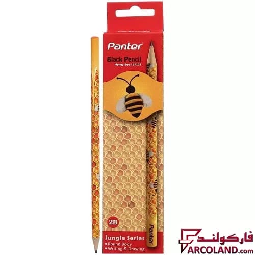مداد پنتر مدل BP113 طرح Honey Bee سری Jungle بسته 12 عددی