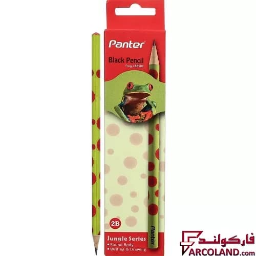 مداد پنتر مدل BP113 طرح Frog سری Jungle بسته 12 عددی