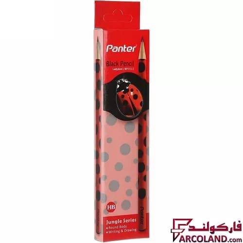 مداد پنتر مدل BP113 طرح Ladybird سری Jungle بسته 12 عددی — تصویر ۳