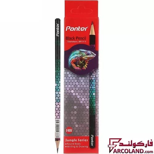 مداد پنتر مدل BP113 طرح Chameleons سری Jungle بسته 12 عددی