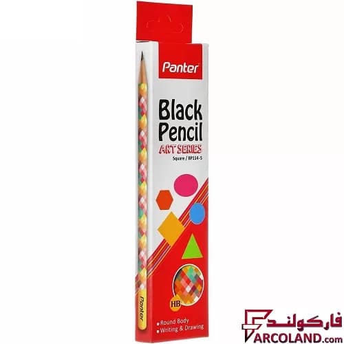 مداد پنتر مدل BP114 طرح Square سری Art بسته 12 عددی — تصویر ۲