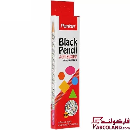 مداد پنتر مدل BP114 طرح Alphabet سری Art بسته 12 عددی — تصویر ۳